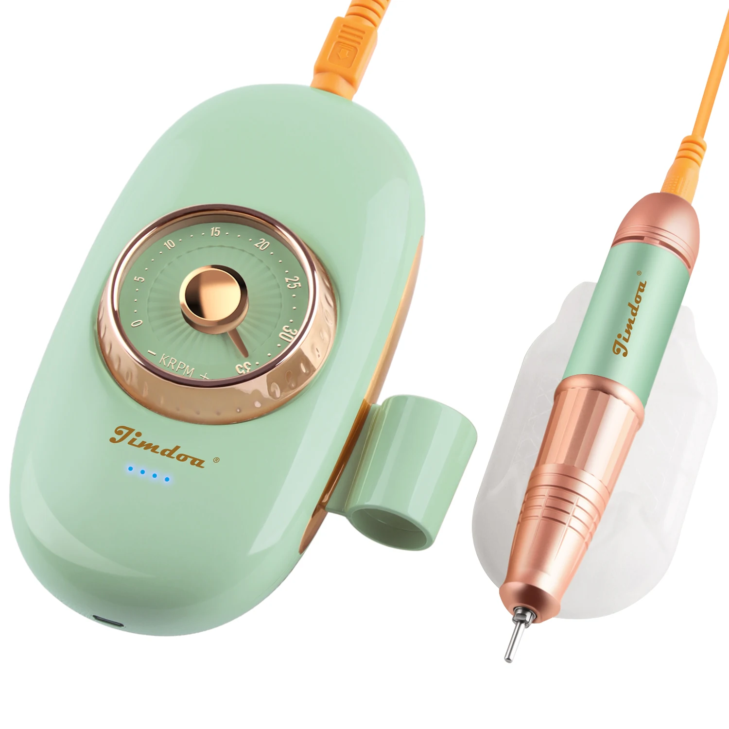 JIMDOA Nail Drill Rechargeable 35000rpm Custom LOGO Portable Nail Drill Strong motor Professional electric Nail  Equipments