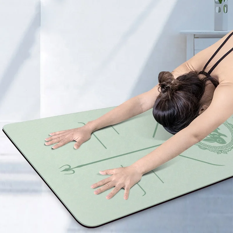 SANFAN Custom Logo Yoga Mat Anti-Slip Eco-Friendly TPE Exercise Mat Thick Fitness Design Personalized with Your Own Print