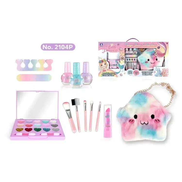 Best Seller Makeup Kit Sets Cosmetics Girls Salon Toys Kids Toy Nail Polish Kid Eyeshadow
