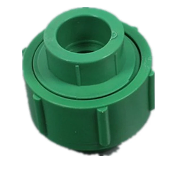 Plastic Pipe manufacturer PPR Pipe and fitting Gray/White/ Green Color  Plastic Union PPR Union