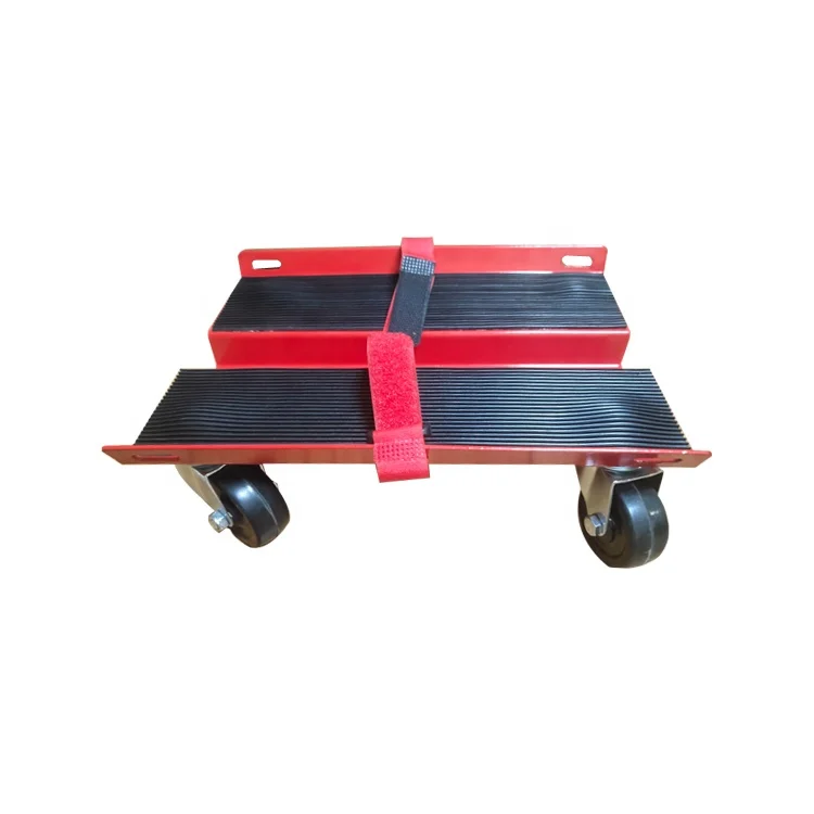 1500lbs Capacity Anti Slip Straps Firmly Attaching on Skis Snowmobile Dolly Set Roller Skate