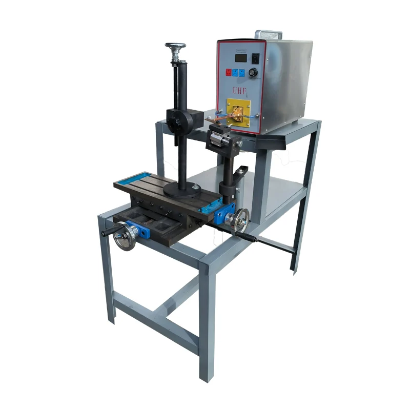 Manual brazing machine for wood saw blade high frequency welding carbide tips induction heating equipment
