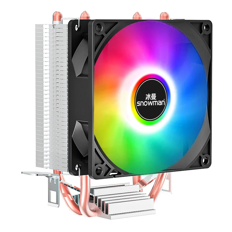 SNOWMAN New Design Colorful LGA 2011 1366 115X 1700 CPU Cooler  AM4 AM5 Cooler CPU Cooing Fan  for Desktop
