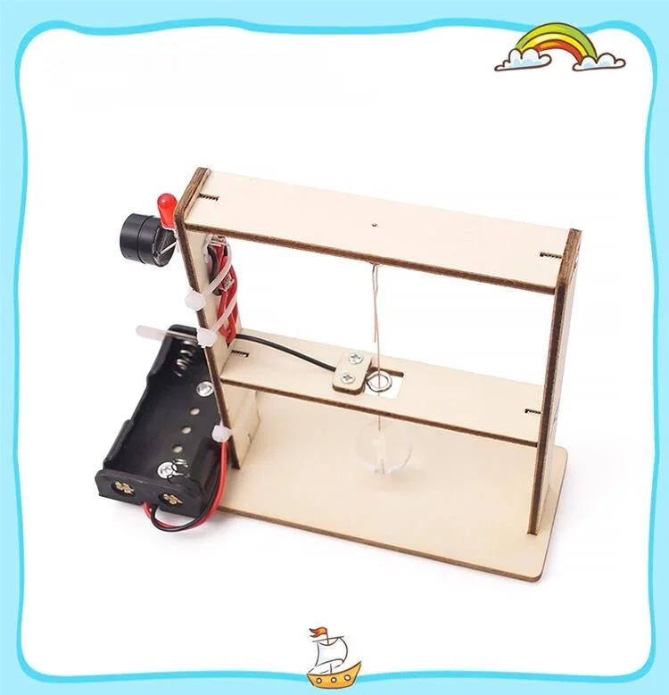 Wooden DIY Stem Kits For Science Education Seismographs Buzzer Alarm Used By Schools Science Engineering Toys
