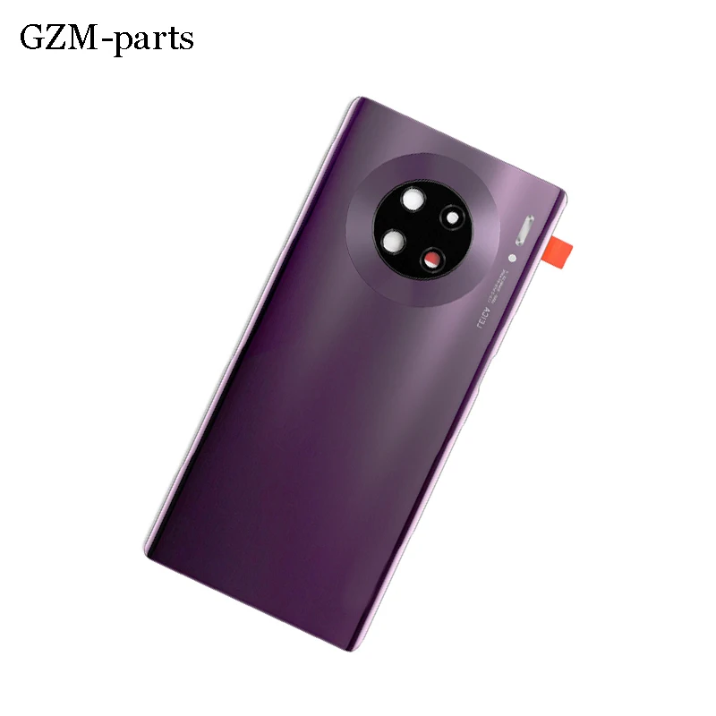 GZM-parts Mate 30 Pro Rear Housing For Huawei Mate 30 Pro Glass Back Cover Repair  Phone Battery Door Case + Camera Lens