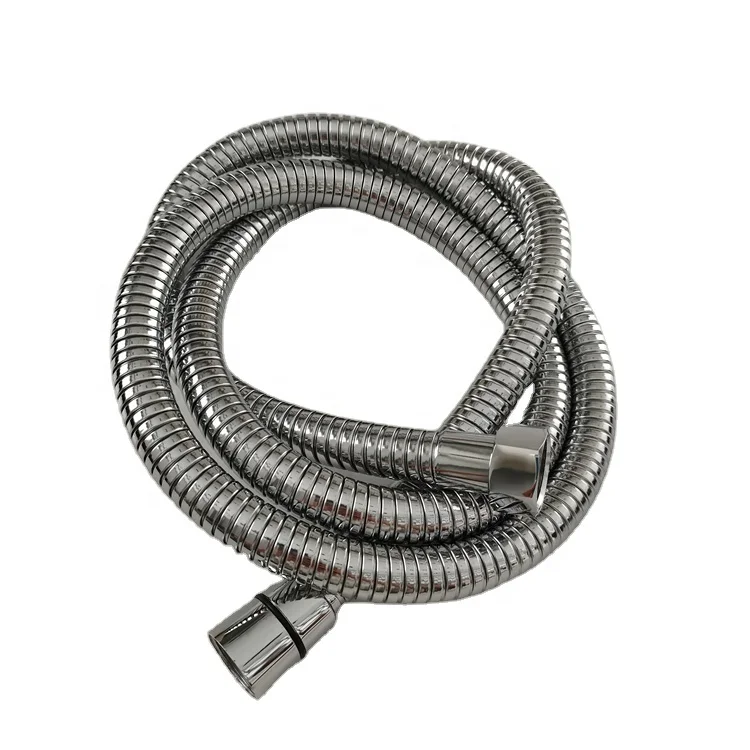 UK hot sale large caliber 16mm stainless steel flexible shower hose shower tube 1.5m chrome hand shower hose