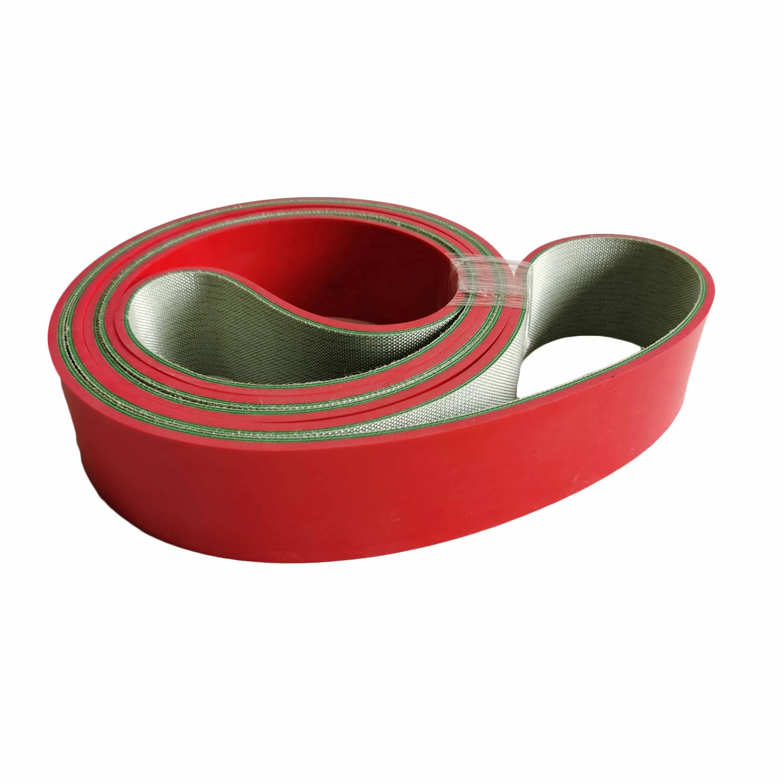 2440x50x5 Red Rubber Coating PVC Conveyor Belt