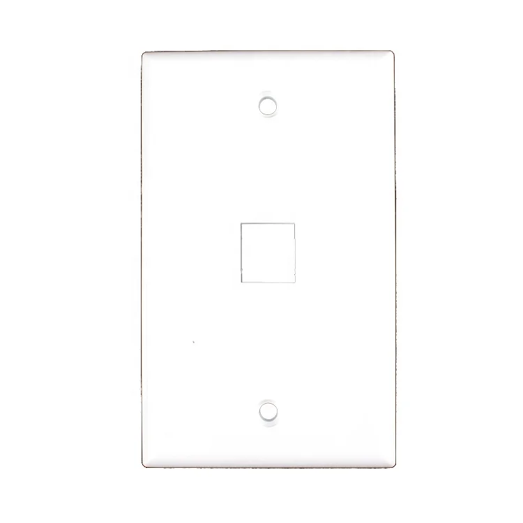 Gcabling USA 1port RJ45 Face Plate ABS Network wall faceplate RJ45 America type wall plate