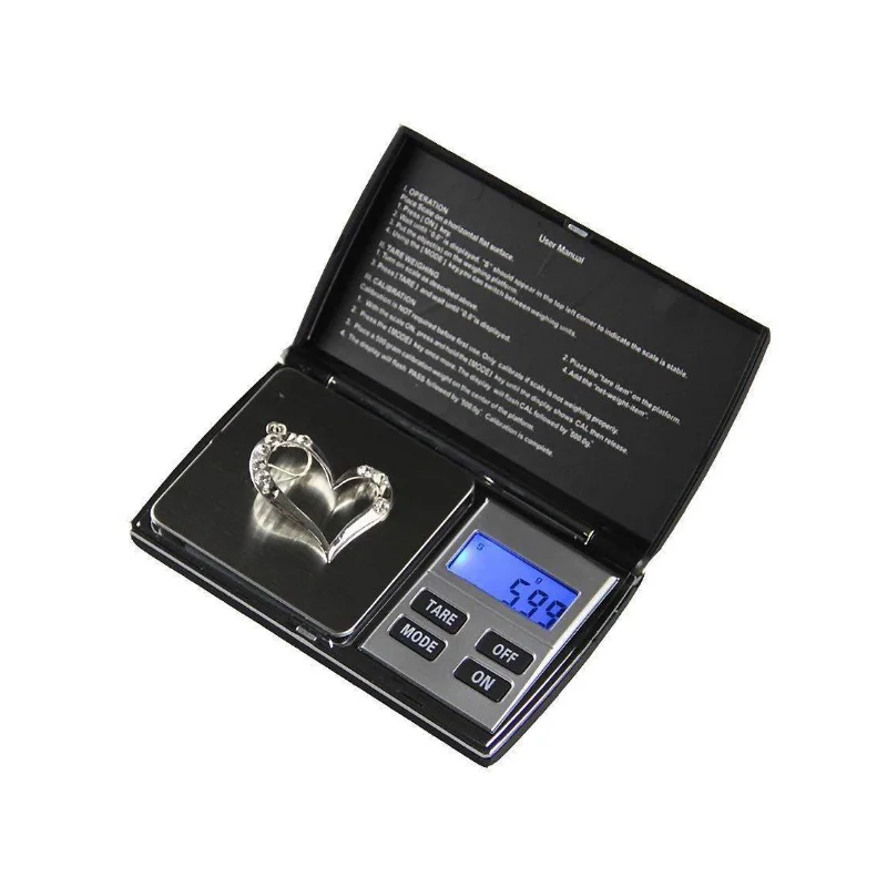 100g 200g 500g 0.01g Portable Mini Jewelry Gold Pocket Gram Scale Electronic Balance Digital Weighing Scale