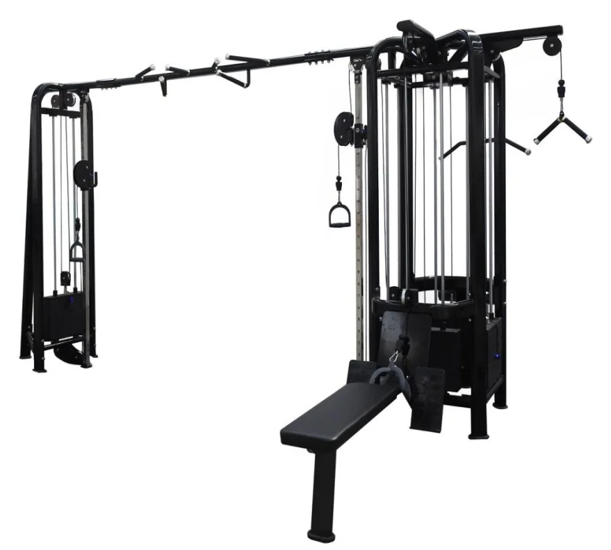 Best Selling Fitness Equipment Multi Functional Trainer Multi function Smith Machine Cable Crossover Black Silver Gym Box