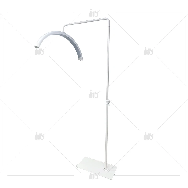 Напольная Светодиодная лампа для наращивания ресниц, лампа в форме Луны с регулируемой цветовой температурой, 40 Вт, с держателем для телефона