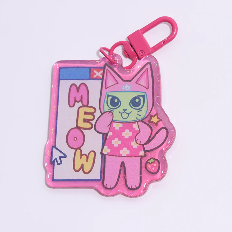 Vigreat Promotional Keychains Wholesale Custom Printing Clear Logo Designer Cartoon Key Chains for Gifts