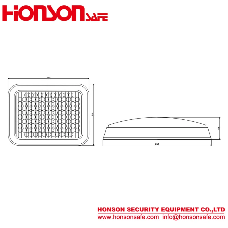 LED Warning big grille Emergency Head Lights for ambulance HG-280
