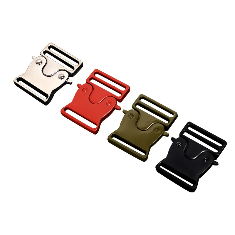 Safety Plug Nylon Waistband Tactical Buckle Source Manufacturer Q131-25 All-metal Adjustable Alloy Zinc Alloy Plating 25mm
