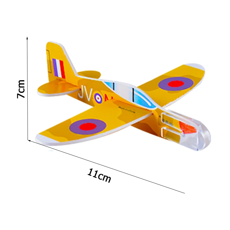 QS Hot Selling Kid Mini EVA Plane Model Small Size Outdoor Flying Glider Game Inertial Hand Throw Airplane Toy For Children Gift