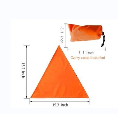 KHAMPA OEM Blaze Camping & Hiking Safety Blaze Hunting Safety Magnetic  Other Tent Use 100 sq in per Panel Outdoor Tent Marker