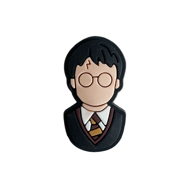 Wholesale new creative animation Magic School charm shoes accessories PVC soft shoes decorative party gifts designer charms