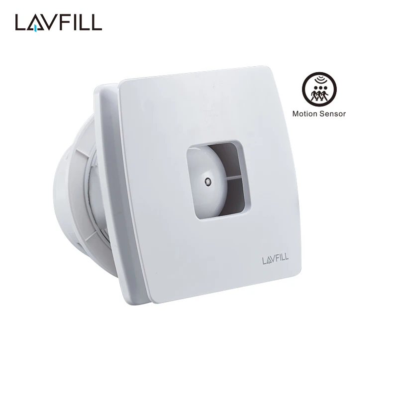 Electric Mini Size  Air Extraction Fans Shutter Bathroom Exhaust Fan With Motion Sensor