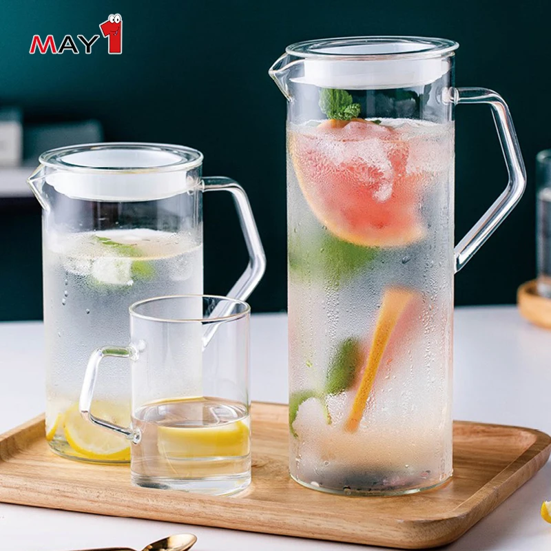 
Manufacture Direct Supply high Quality grade Handmade Glass Tea Coffee Pitcher 