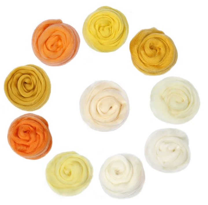 trending products 2022 new arrivals Merino Wool roving wool dyed wool roving for felting