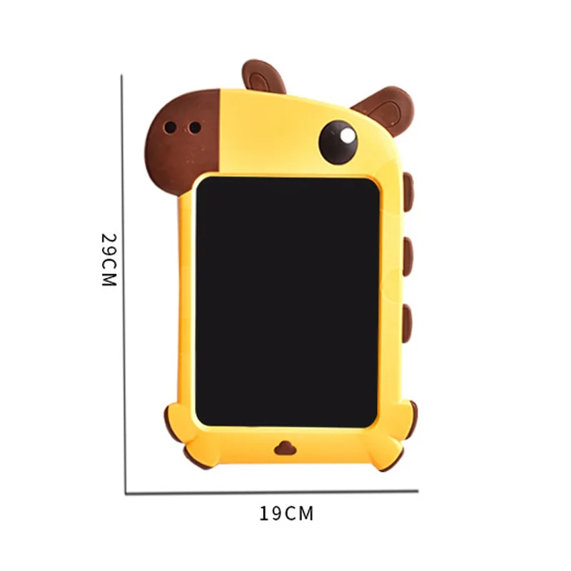 2023 hot selling graffiti lovely cartoon giraffe writing board lcd drawing board toys baby educational painting toy for kids