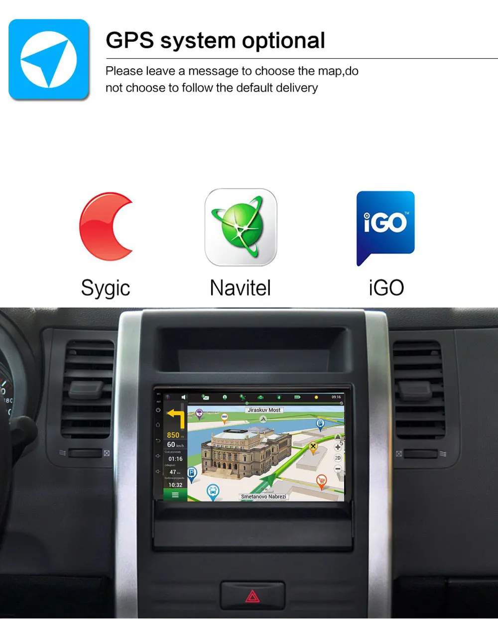 Universal 7inch Android Car DVD Player With  Mirror Link Full Touch Screen HD Video Music Output