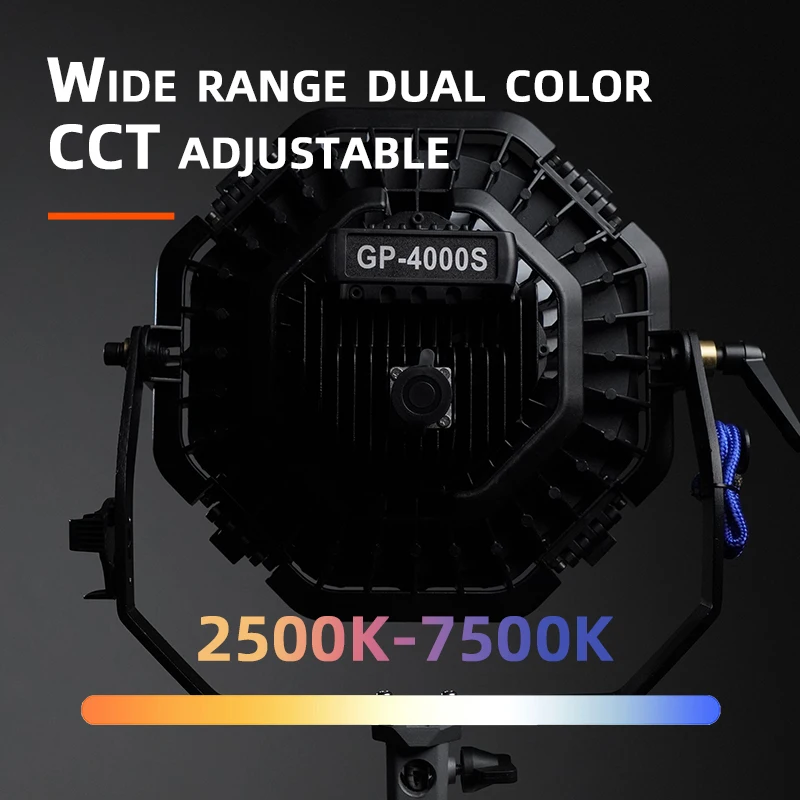 Bolangte GP-4000S Fresnel Lighting Film Lights for Photography Photographic Equipment Shooting Spot Led Studio Video Light