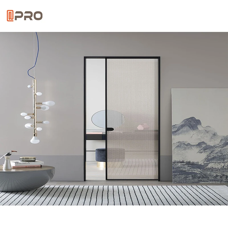 Glazed Decorative Fire Rated Glaze China Double Commercial Water Proof Tempered As2047 Safe Glass Aluminium Sliding Door