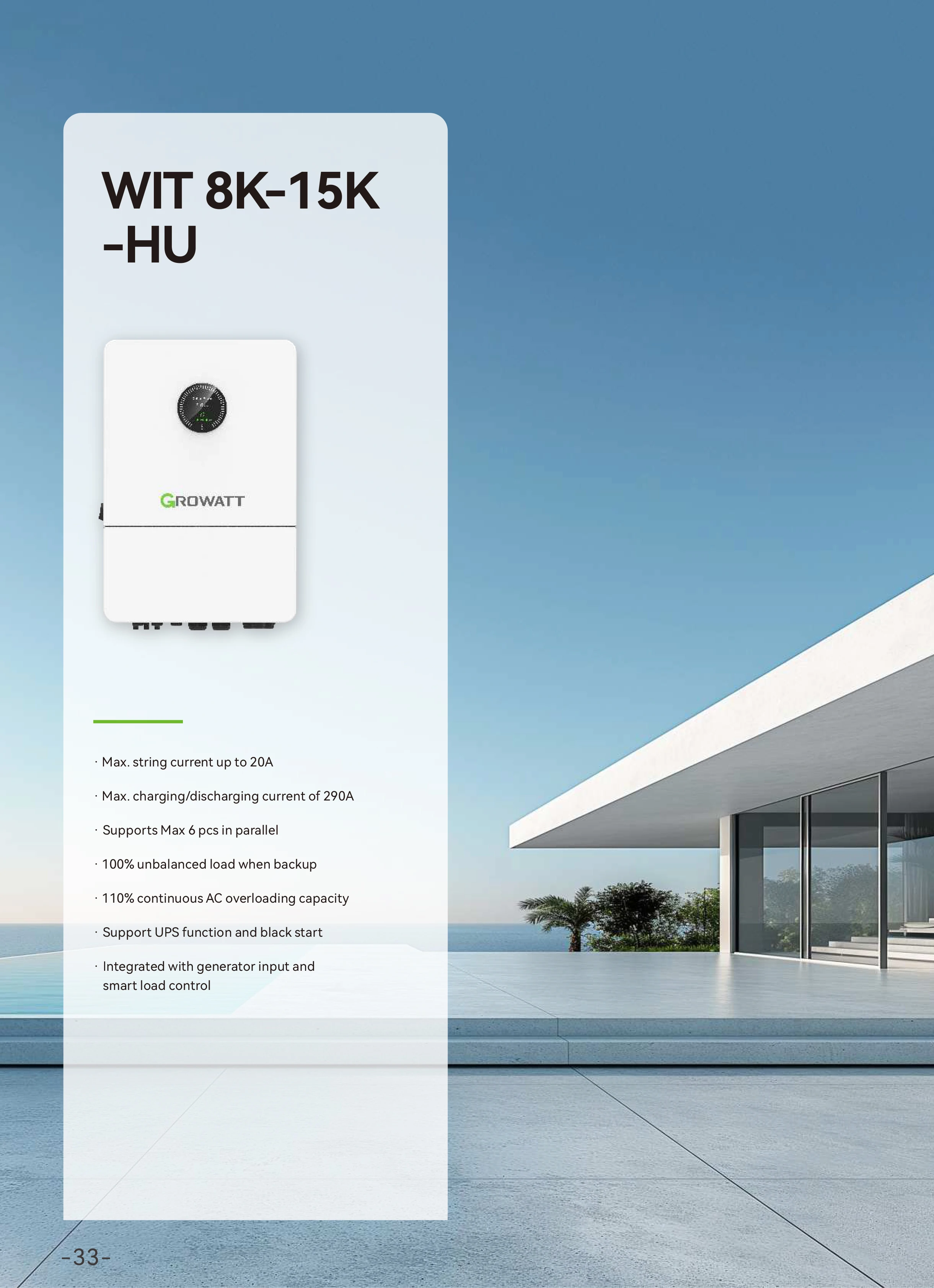 8kw 10kw 12kw Growatt Inverter Low Voltage Energy Storage Hybrid Growatt Inerters Support 48v Lithium Ion Battery Price
