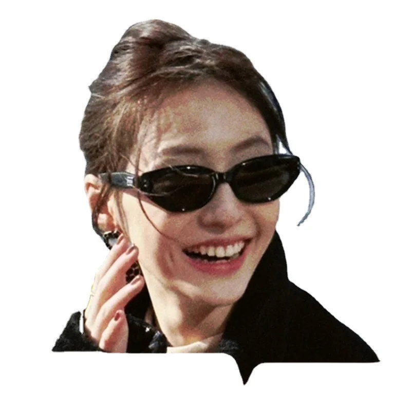 Новинка Корейская версия солнцезащитных очков в стиле ретро женские модные очки с маленьким лицом высококачественные уличные фото