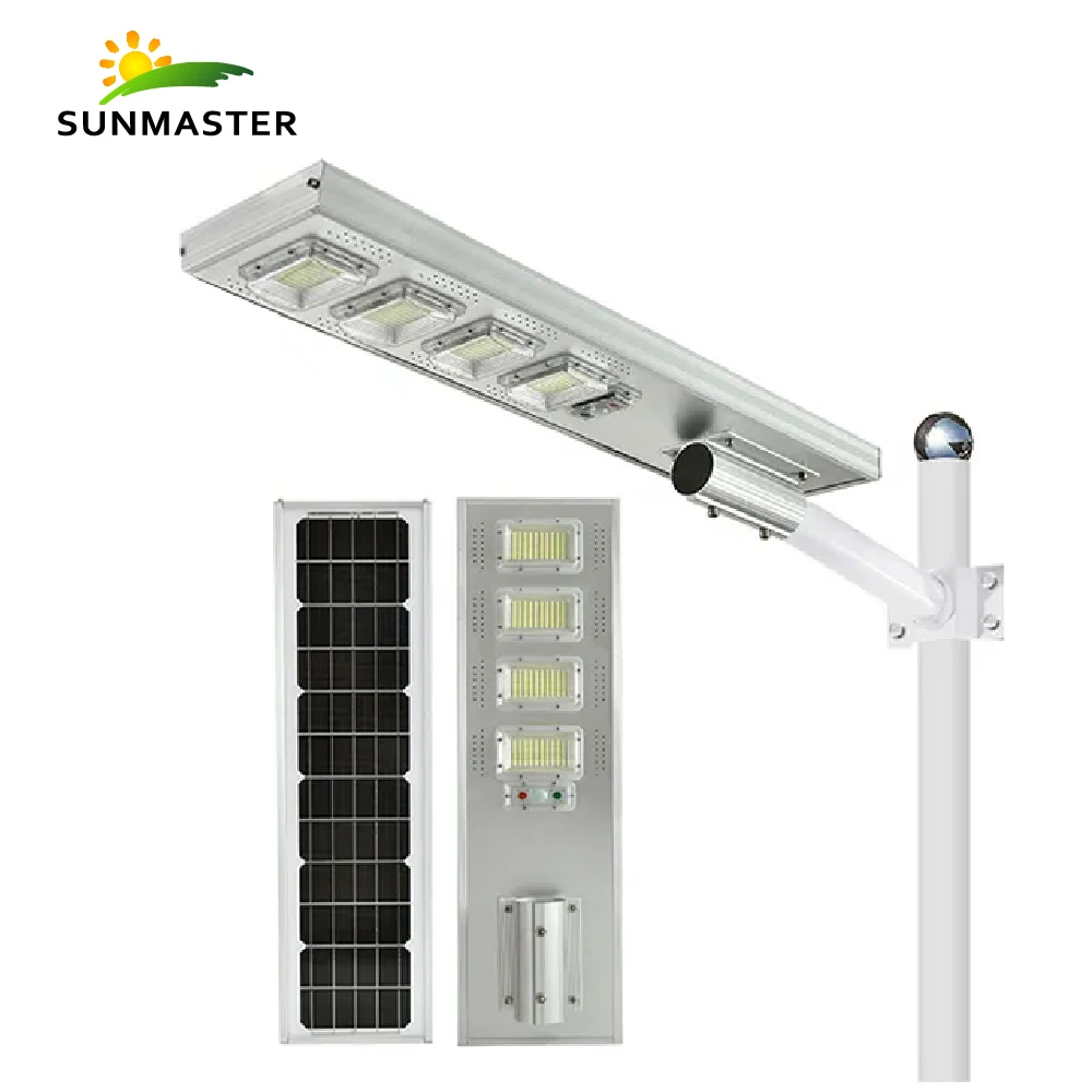 150W Solar Street Light Lamparas Con Panel Solar With Cctv Wifi Camera 4G  Instruction Manual Integrated Solar Street Light