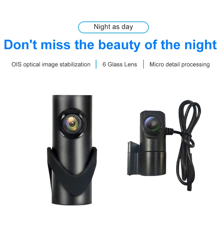 170 degree wide angle full HD 1080p car mini DVR front and rear dual cameras car black box WiFi dash cam 