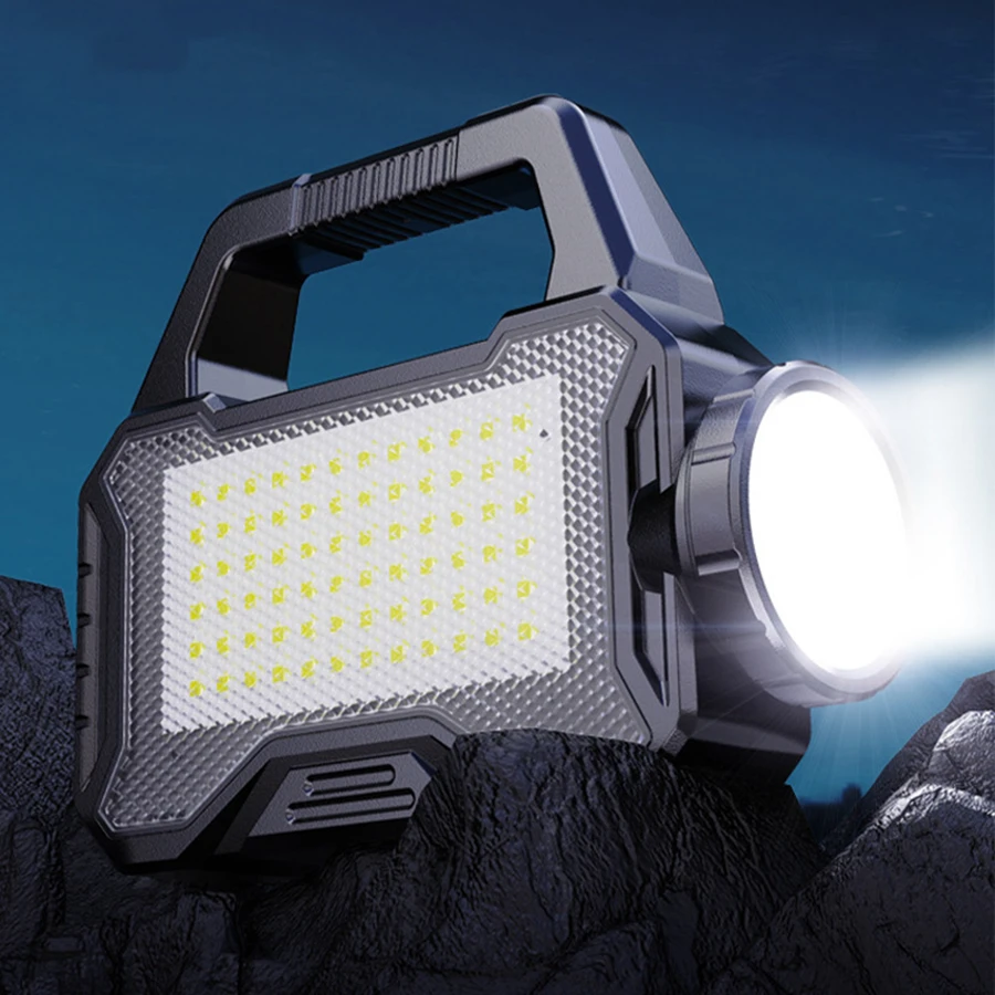 China Wholesale Rechargeable Emergency Light Long-Range Floodlight Solar Outdoor Handheld Searchlight