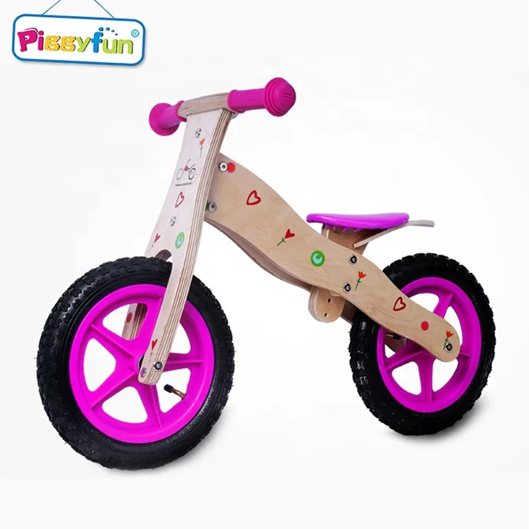 Китайский изготовиттель нестандартных Высокое качество Дети деревянный игрушечный велосипед баланса Детские деревянный велосипед для детей От 2 до 7 лет