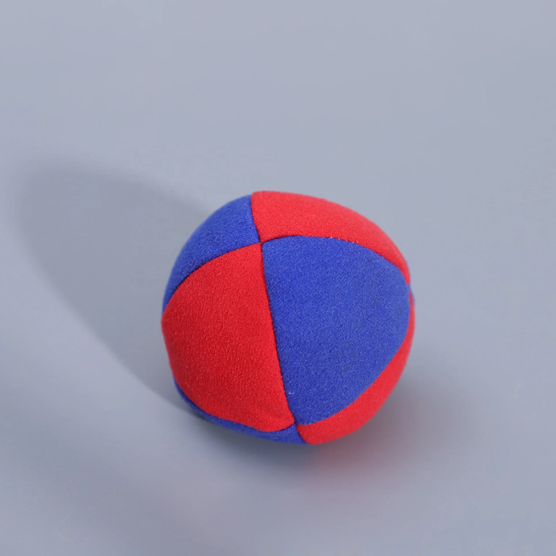 Hacky Sack Handmade of Synthetic Suede and Filled Custom Logo Colors Panels Fill Footbag
