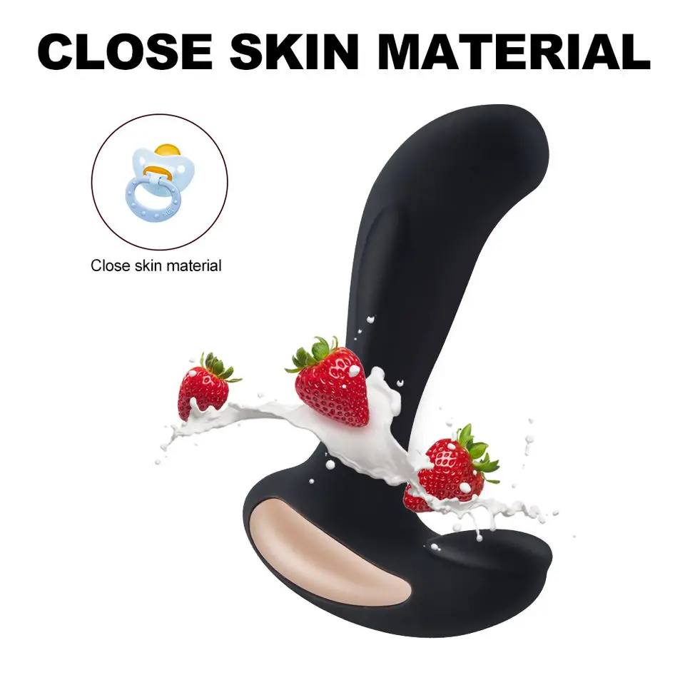 Newest Silicone anal plug vibrator vibrating butt plug 12 speeds 10 meter wireless control Prostate Massager