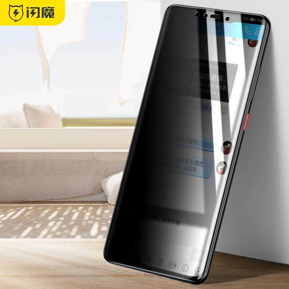 
Newest Arrive Made In China Anti Spy Privacy Filter Tempered Glass Screen Protector For Huawei Mate 20 