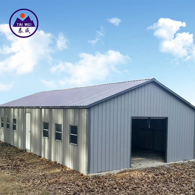 Quick assembled industrial storage building cheap warehouse steel structure hangar construction