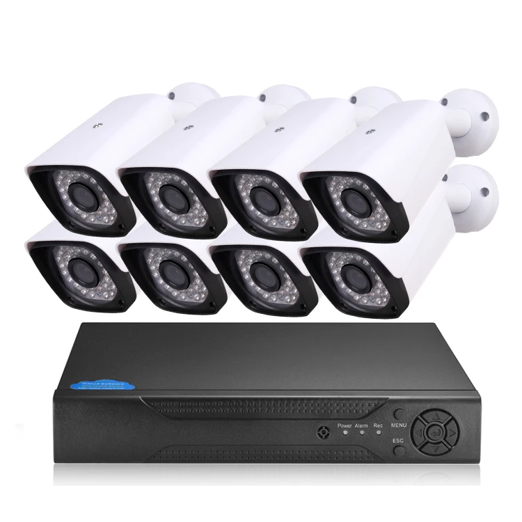 Наружная цилиндрическая камера видеонаблюдения H265 8CH AHD 1080P