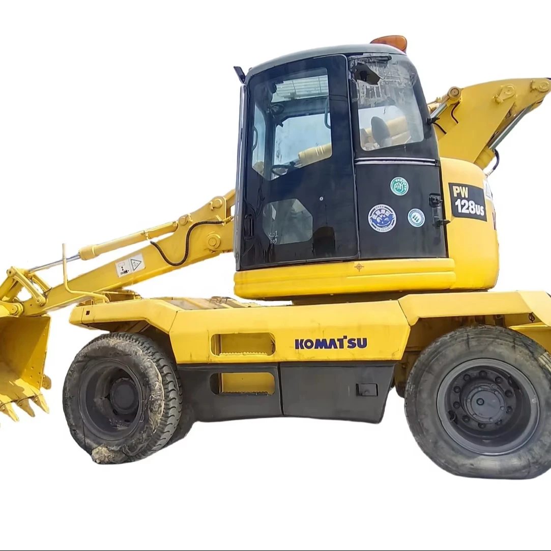 Japan Used Komatsu PW128-6 wheeled Excavator Komatsu PC300-6 PC300-7 Excavator price for sale