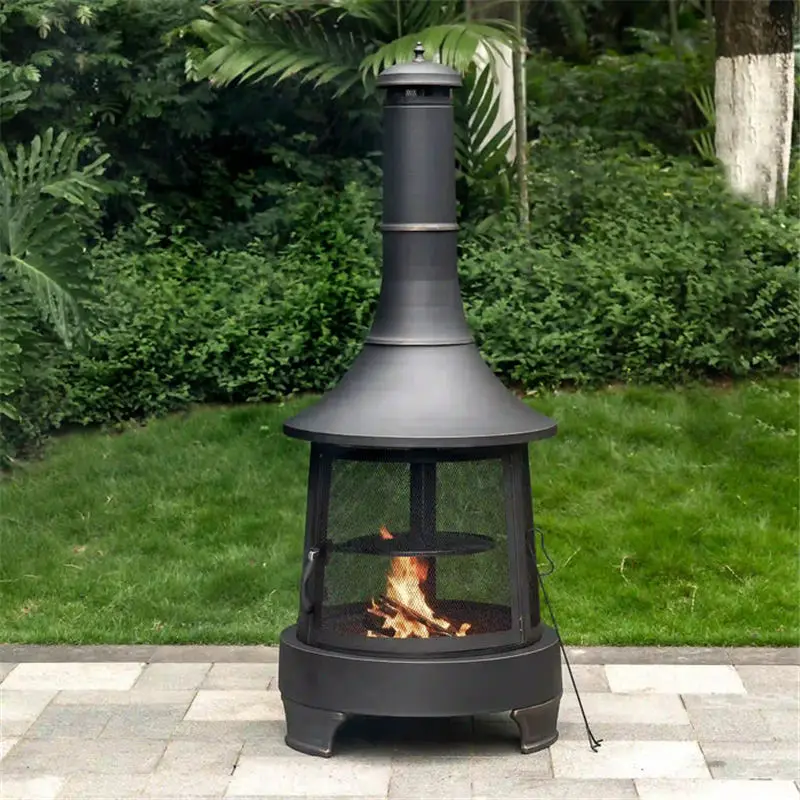 Garden Smokeless grill Ware Outdoor Fireplace Outdoor Wood Burning Steel Chiminea