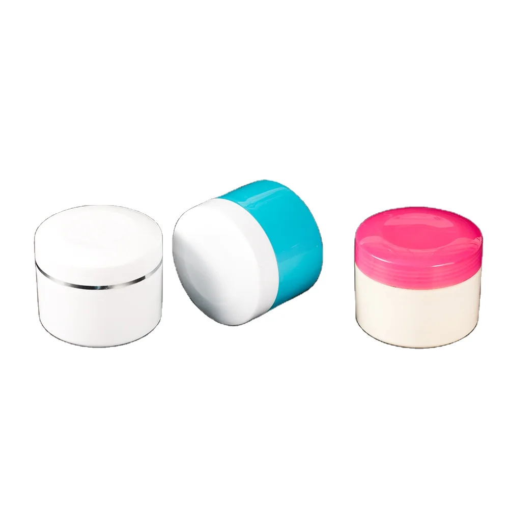 200g 250g large-capacity single-layer screw up type PP material plastic cream jar cosmetic empty container