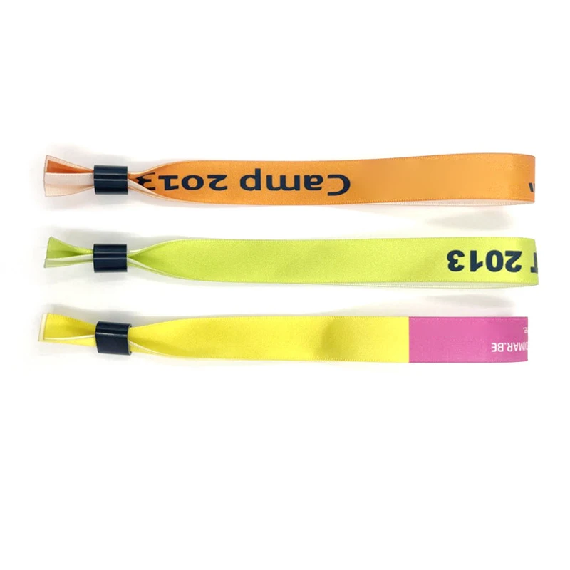 Custom Sublimation Customised Wristband, With Logo Print Promotional Sports Wrist Band Woven Polyester Fabric Wristband For Even