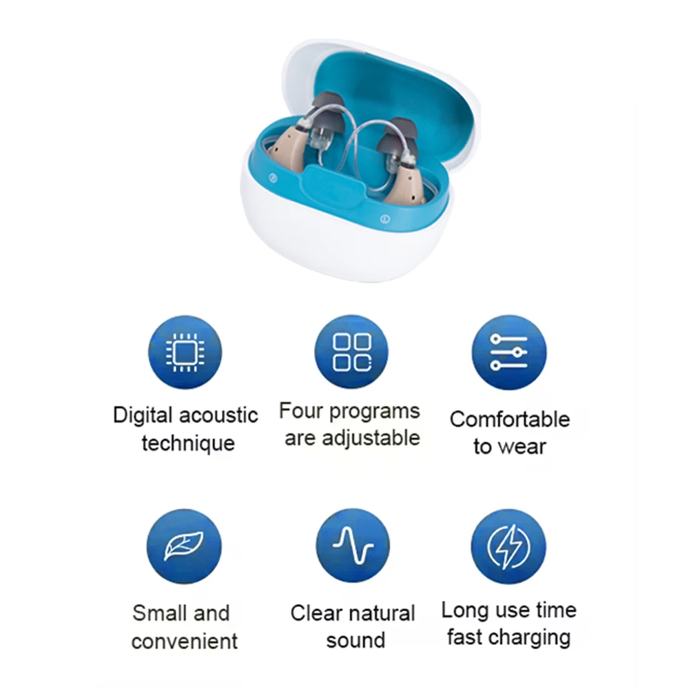 New Bluetooth mini high quality hearing aid with programmer functions