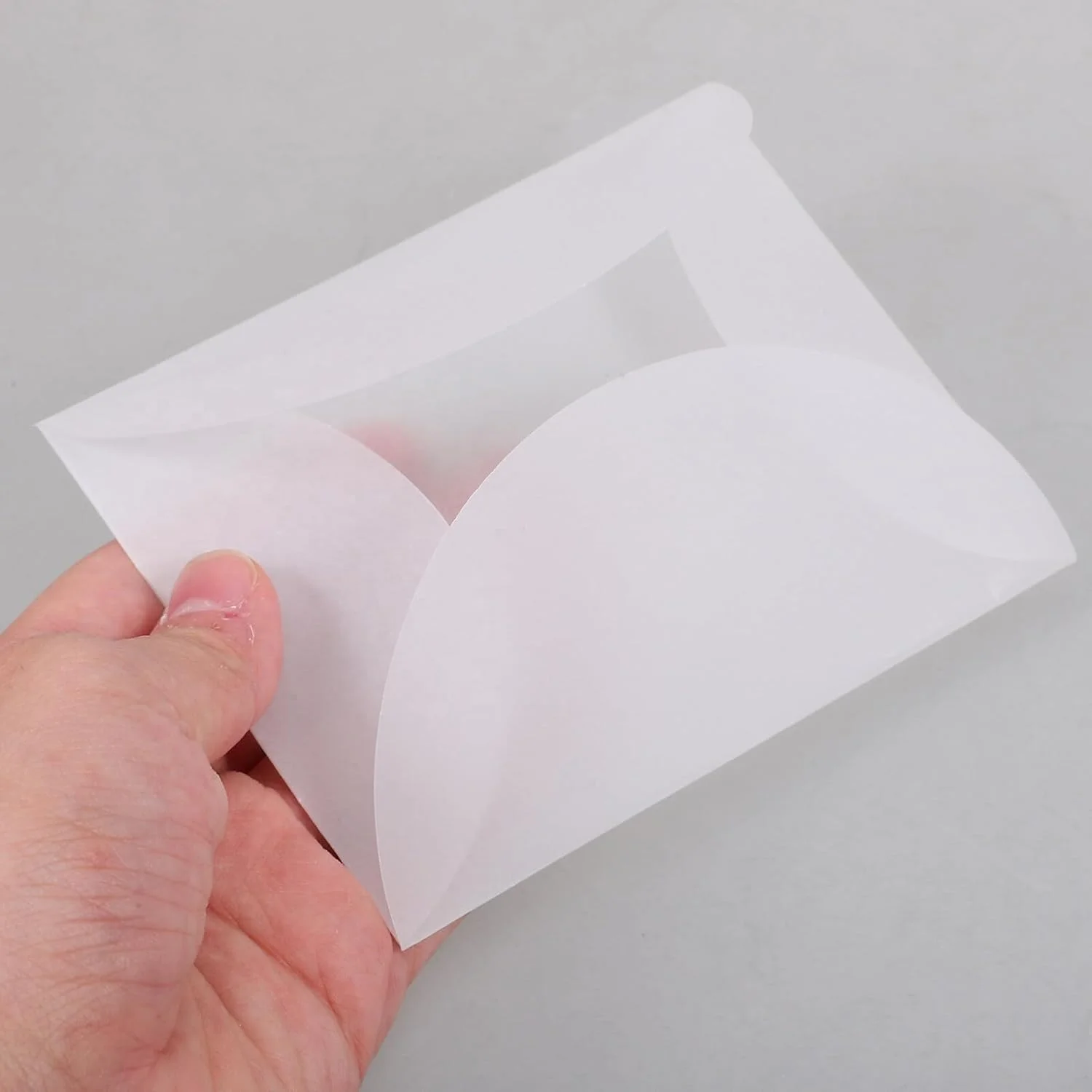 Wholesale Custom Clear Glassine Envelopes B6 C4 C5 Transparent White Paper Opaque for Thank You Card for Wedding