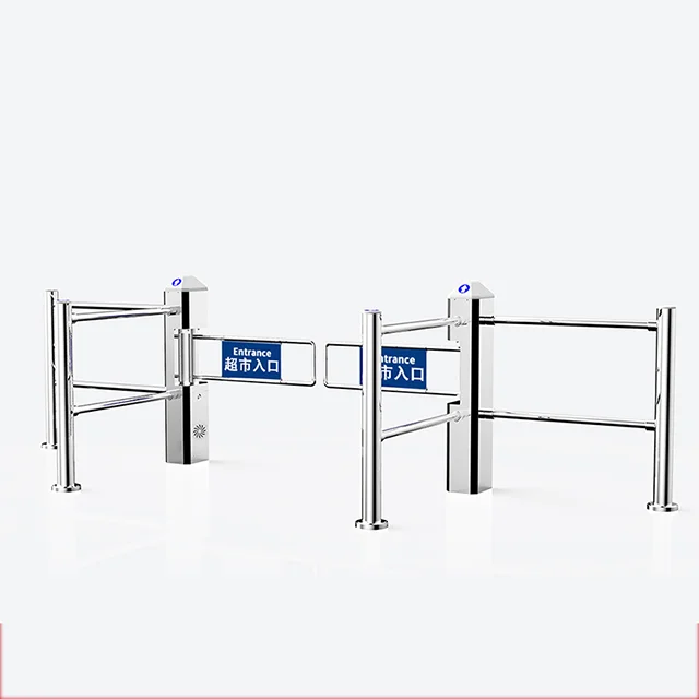 Automatic Optical Turnstile For Entrance Access control system gate Exit Supermarket Swing Gate