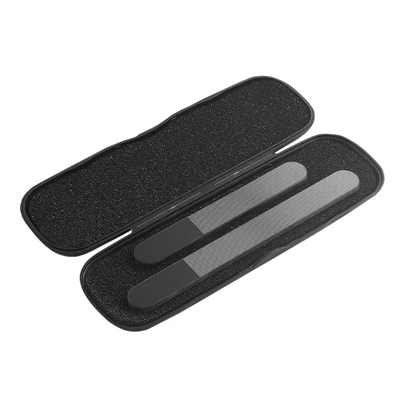 New arrival  professional shinny glass nail file nano glass nail file with storage case