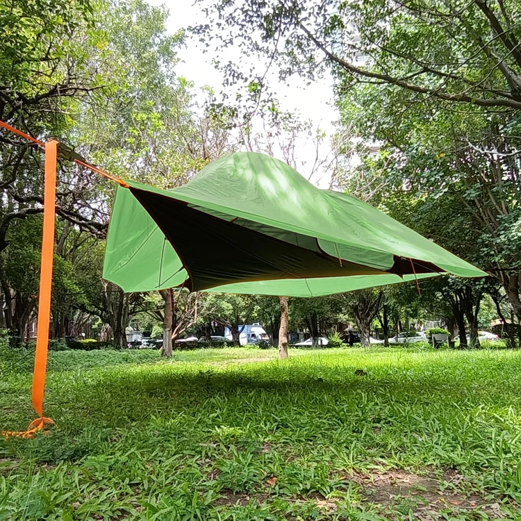 Camping Family Big Triangle Hammock Outdoor Hammock Rain Fly Tarp Mosquito Net Hammock Tent House Luxury