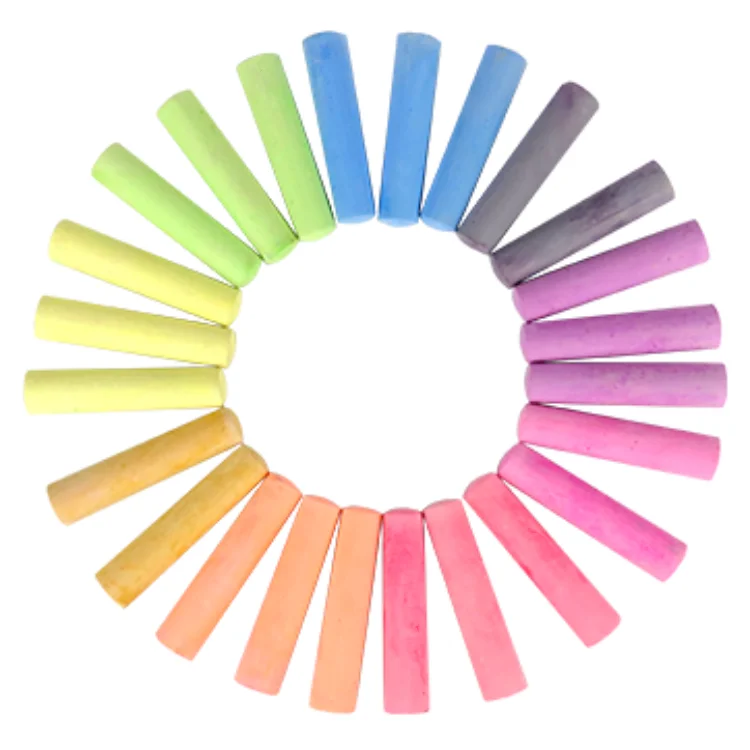 Durable Dust-Free low price school chalk mould Multiple color tailors chalk Set Great for Kids and Families