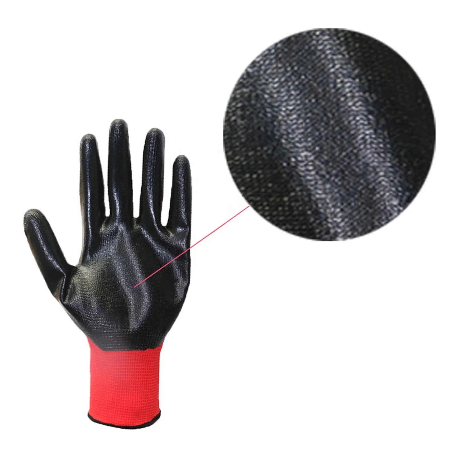 42 Grams Garden High Impact Pu Coated Dipped Hand Nitrile Grey Construction Protective Guangzhou Cut Work Safety